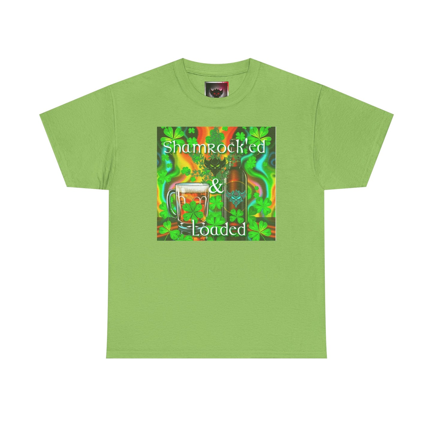 "Shamrocked & Loaded" Unisex Heavy Cotton Tee - Perfect for St. Patrick's Day Celebrations