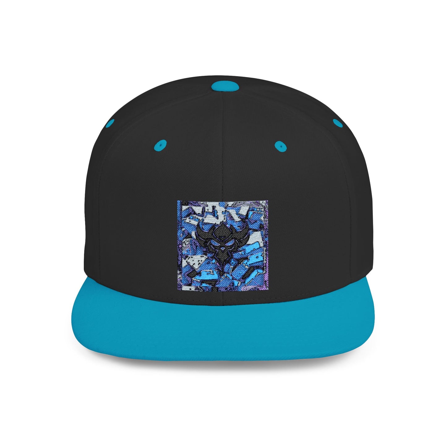 "Ungodly Rolling" Stylish Flat Bill Snapback Hat with Bold Graphic Design