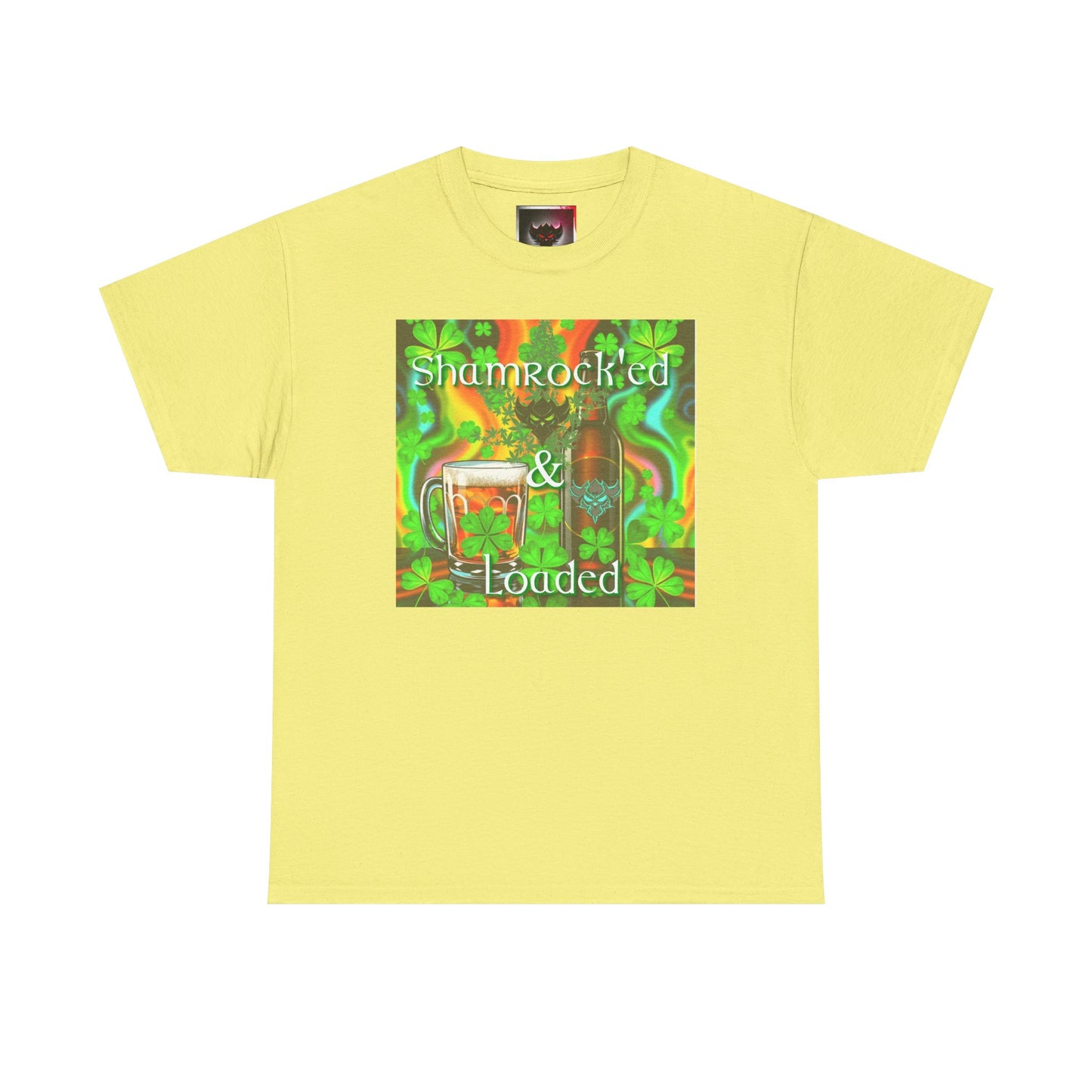 "Shamrocked & Loaded" Unisex Heavy Cotton Tee - Perfect for St. Patrick's Day Celebrations