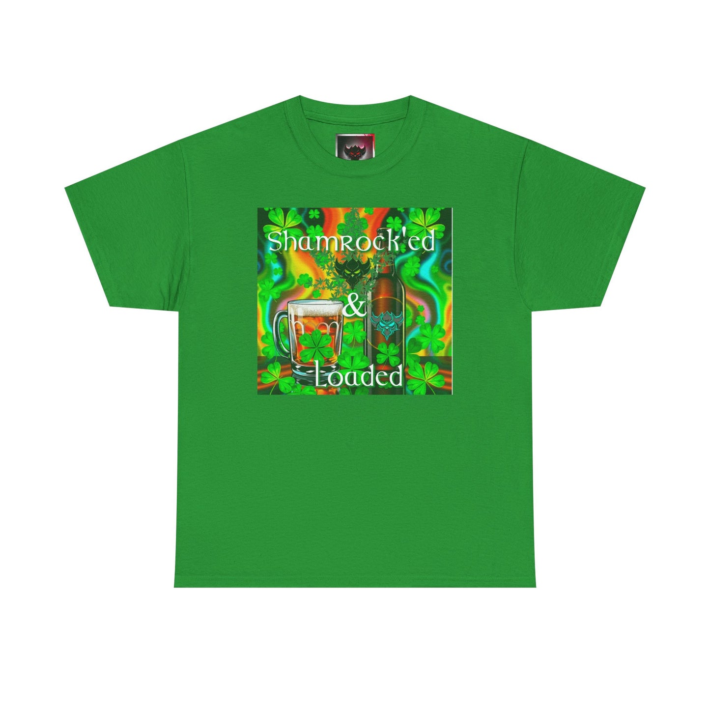 "Shamrocked & Loaded" Unisex Heavy Cotton Tee - Perfect for St. Patrick's Day Celebrations