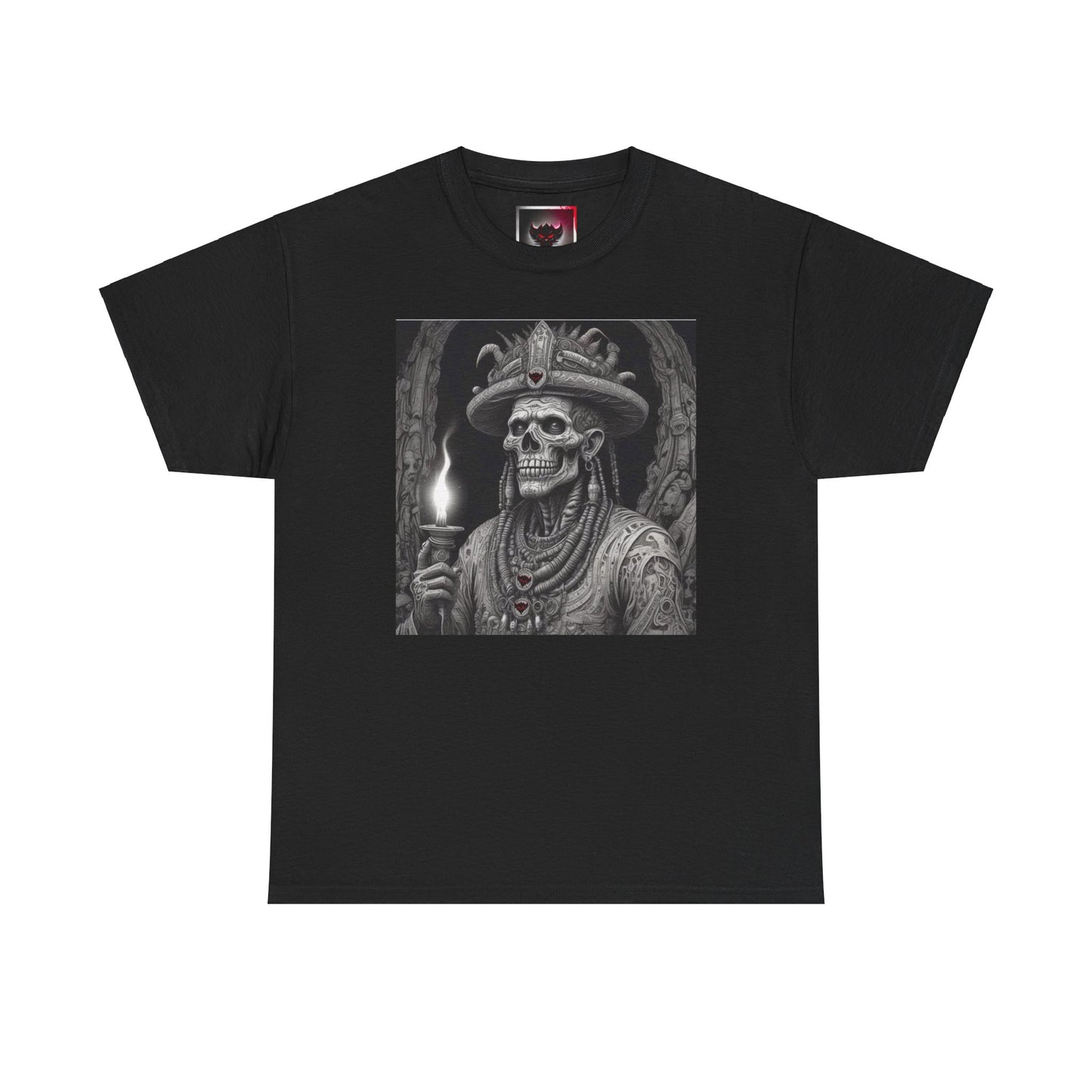 Mystical Hoodoo Skeleton Graphic Unisex Heavy Cotton T-Shirt
