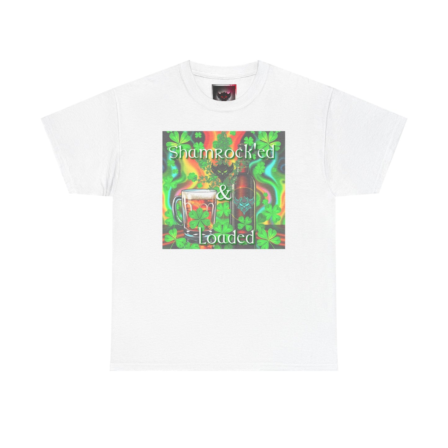 "Shamrocked & Loaded" Unisex Heavy Cotton Tee - Perfect for St. Patrick's Day Celebrations