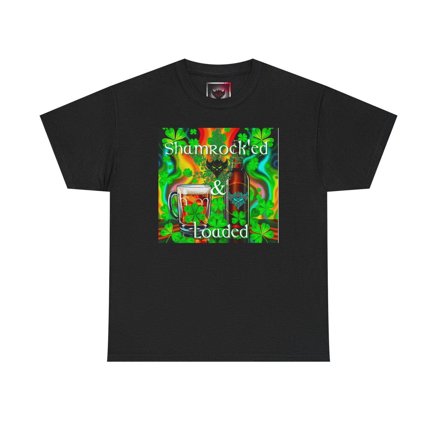 "Shamrocked & Loaded" Unisex Heavy Cotton Tee - Perfect for St. Patrick's Day Celebrations