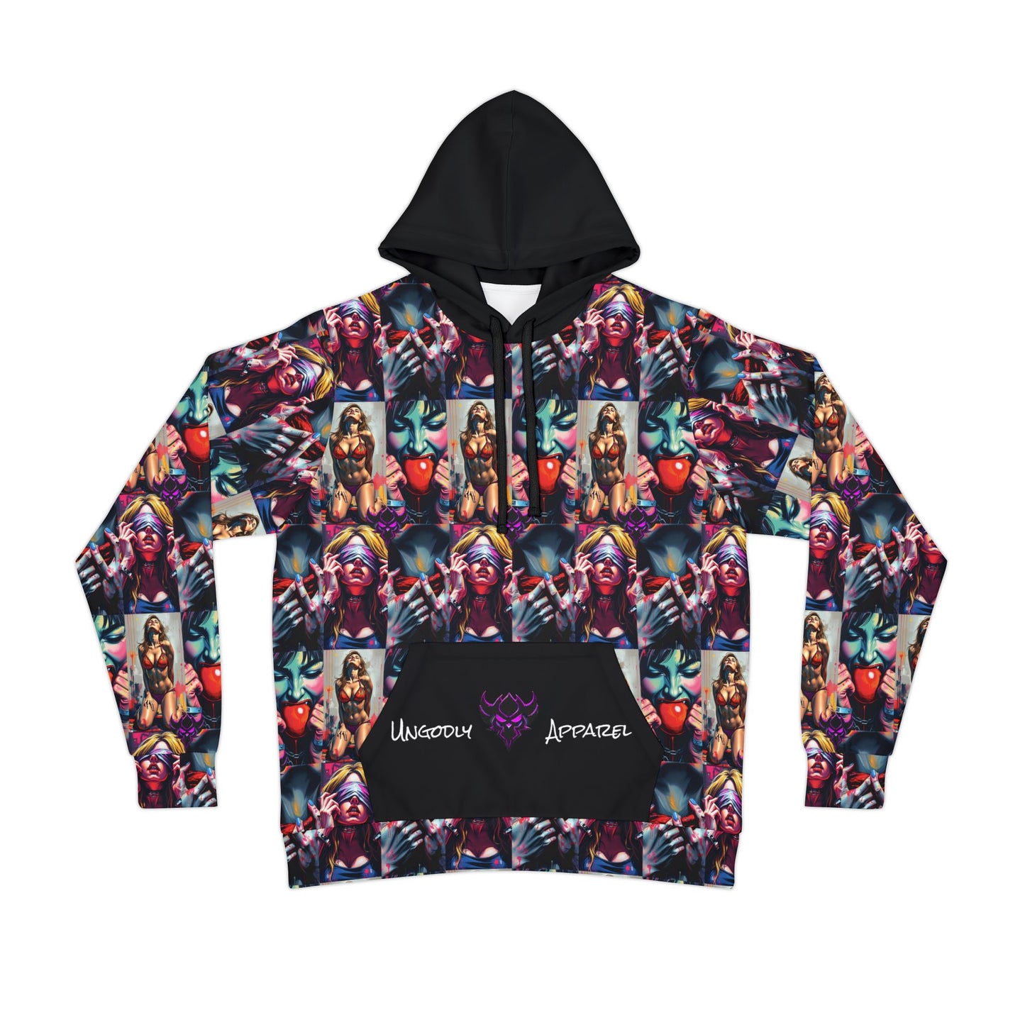 "Ungodly Kinks" Vibrant Graphic Athletic Hoodie - Uniquely Stylish & Comfortable