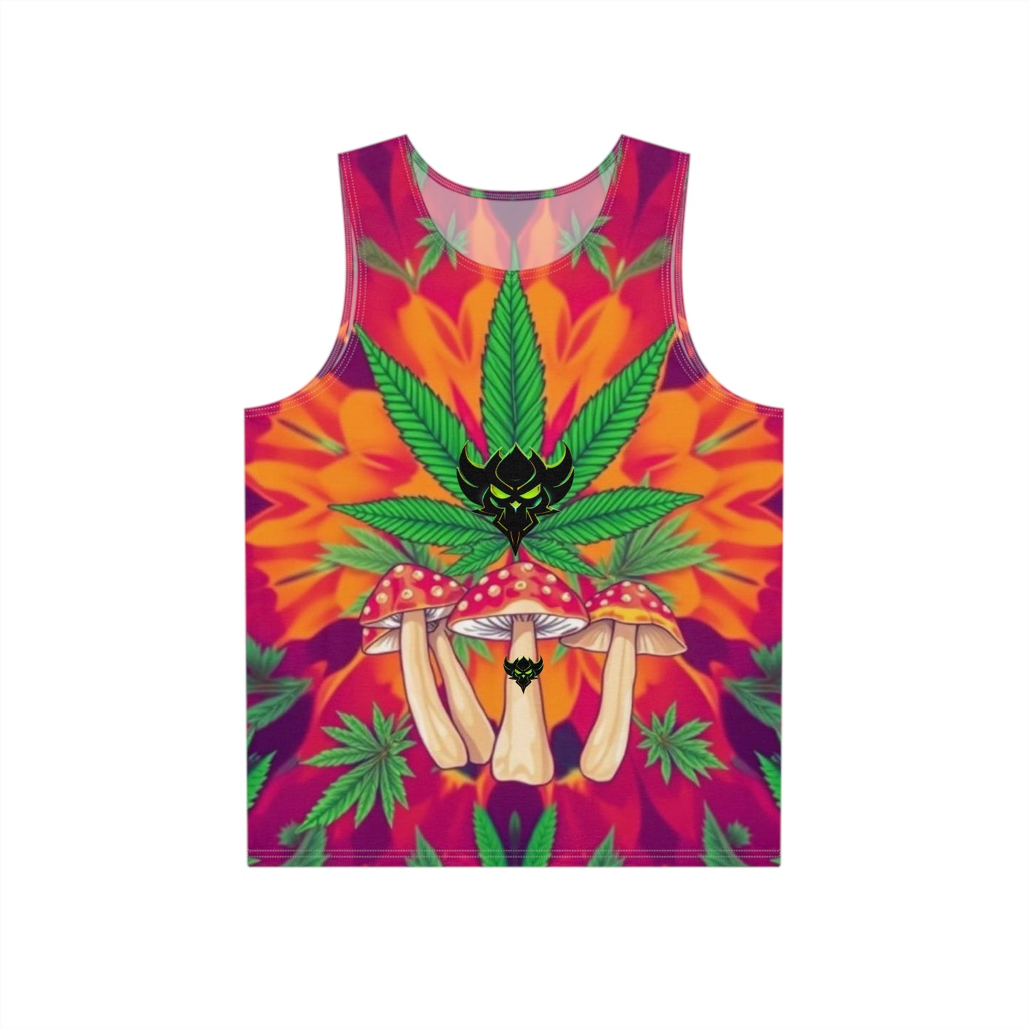 Psychedelic Mushroom Men's Tank - Vibrant Graphic Summer Wear
