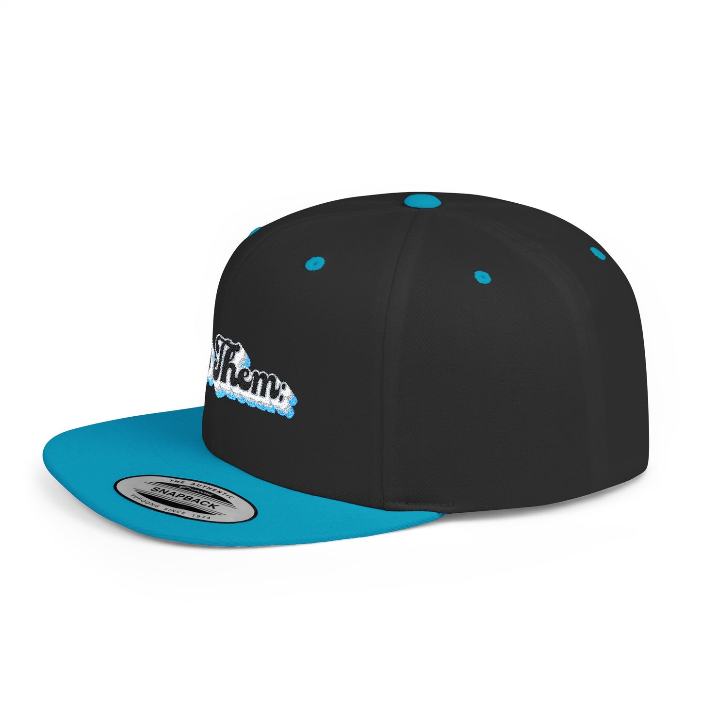 "Let Them;" Wave Flat Bill Snapback Hat - Stylish Beach Vibes for Summer Adventures