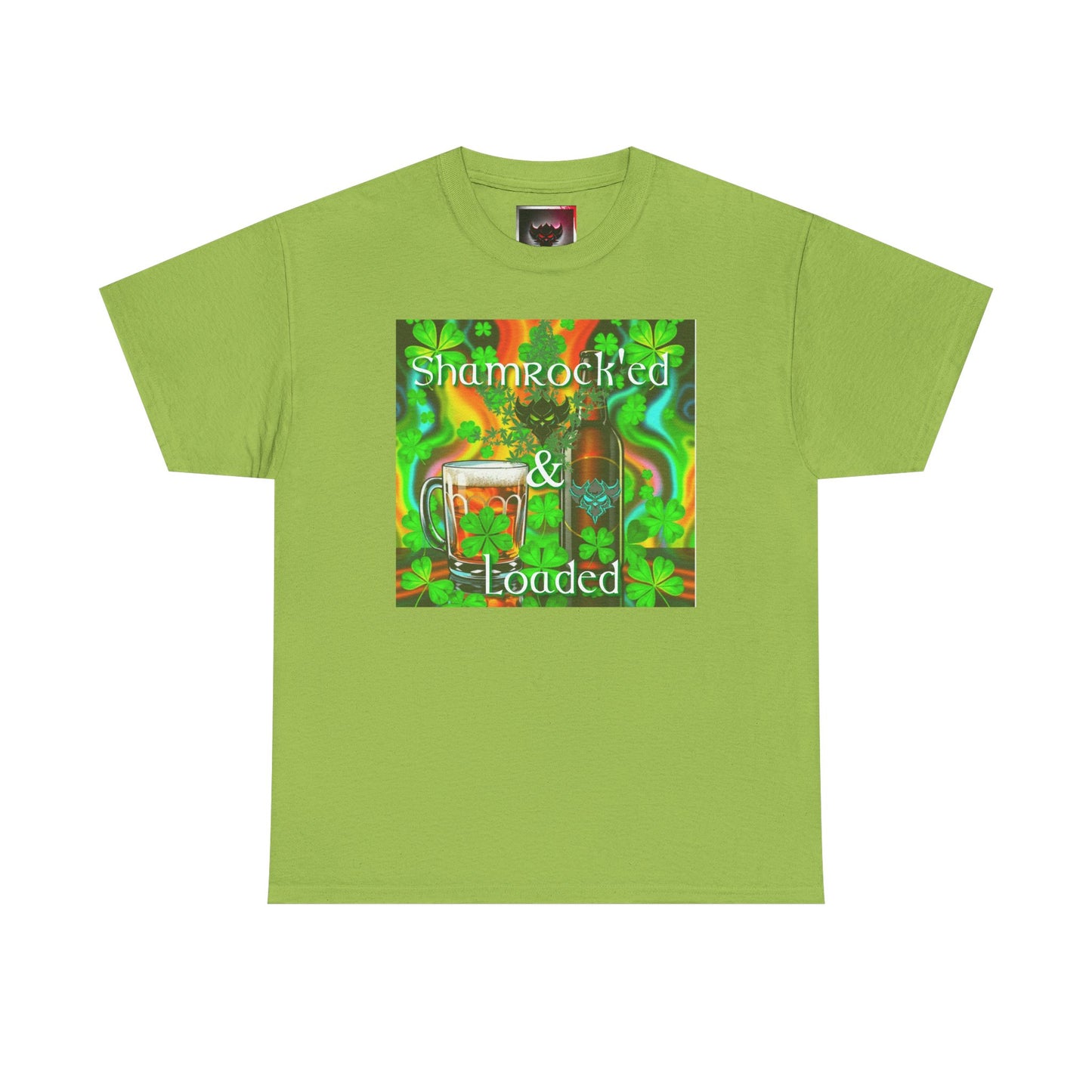 "Shamrocked & Loaded" Unisex Heavy Cotton Tee - Perfect for St. Patrick's Day Celebrations