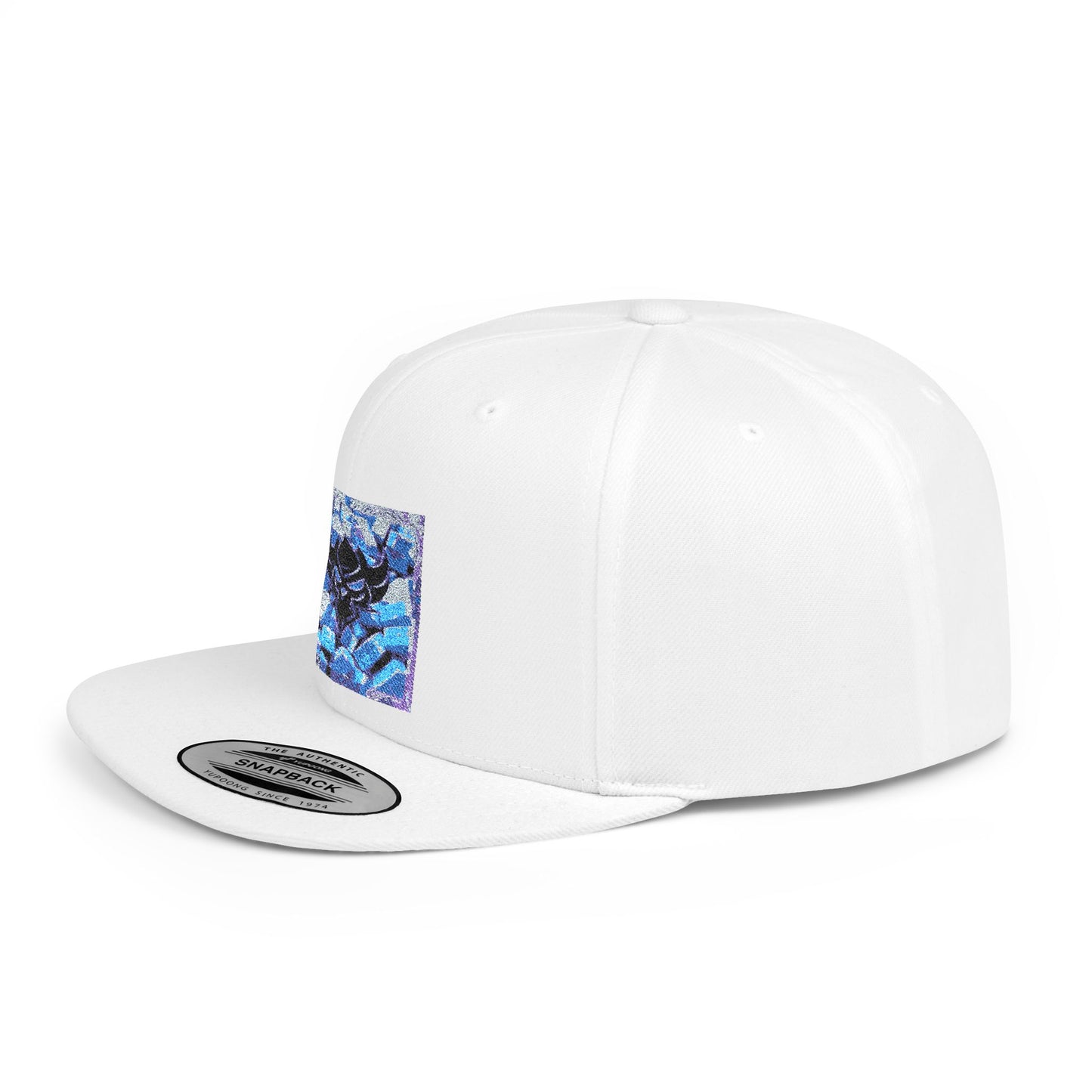 "Ungodly Rolling" Stylish Flat Bill Snapback Hat with Bold Graphic Design