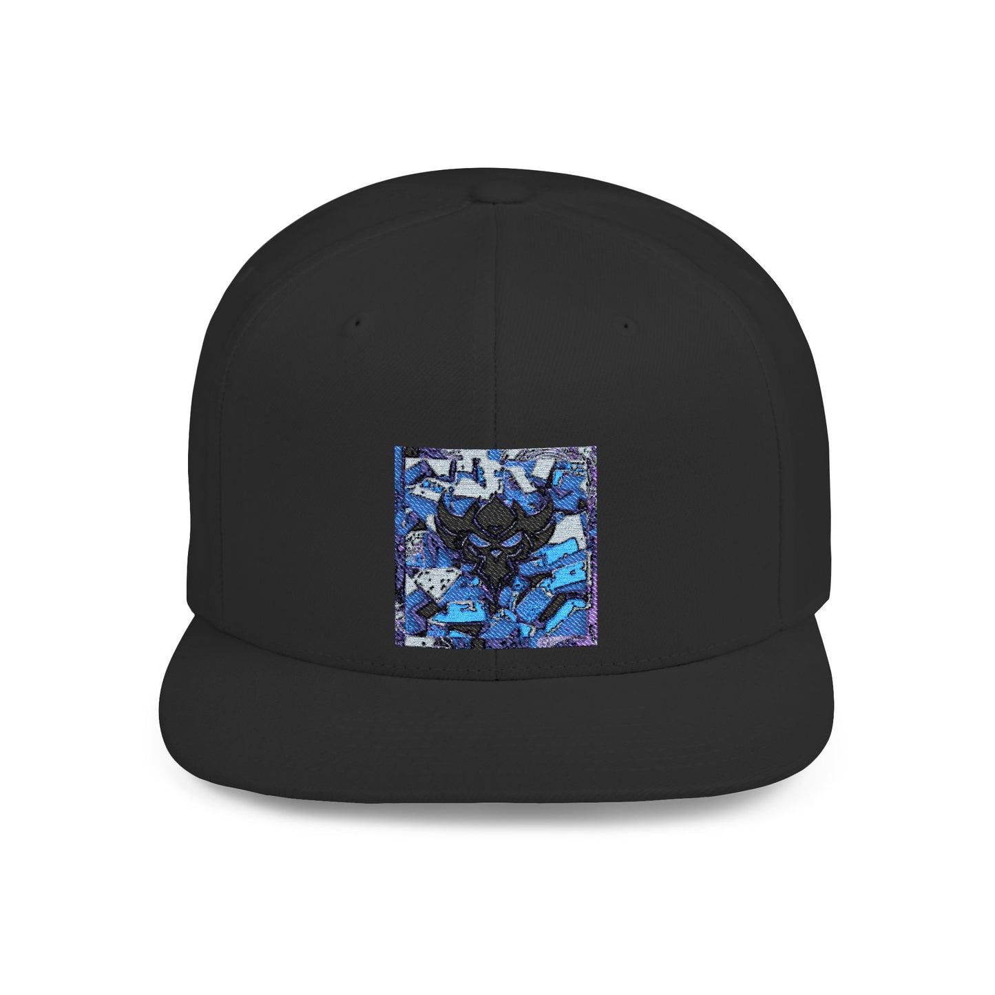 "Ungodly Rolling" Stylish Flat Bill Snapback Hat with Bold Graphic Design
