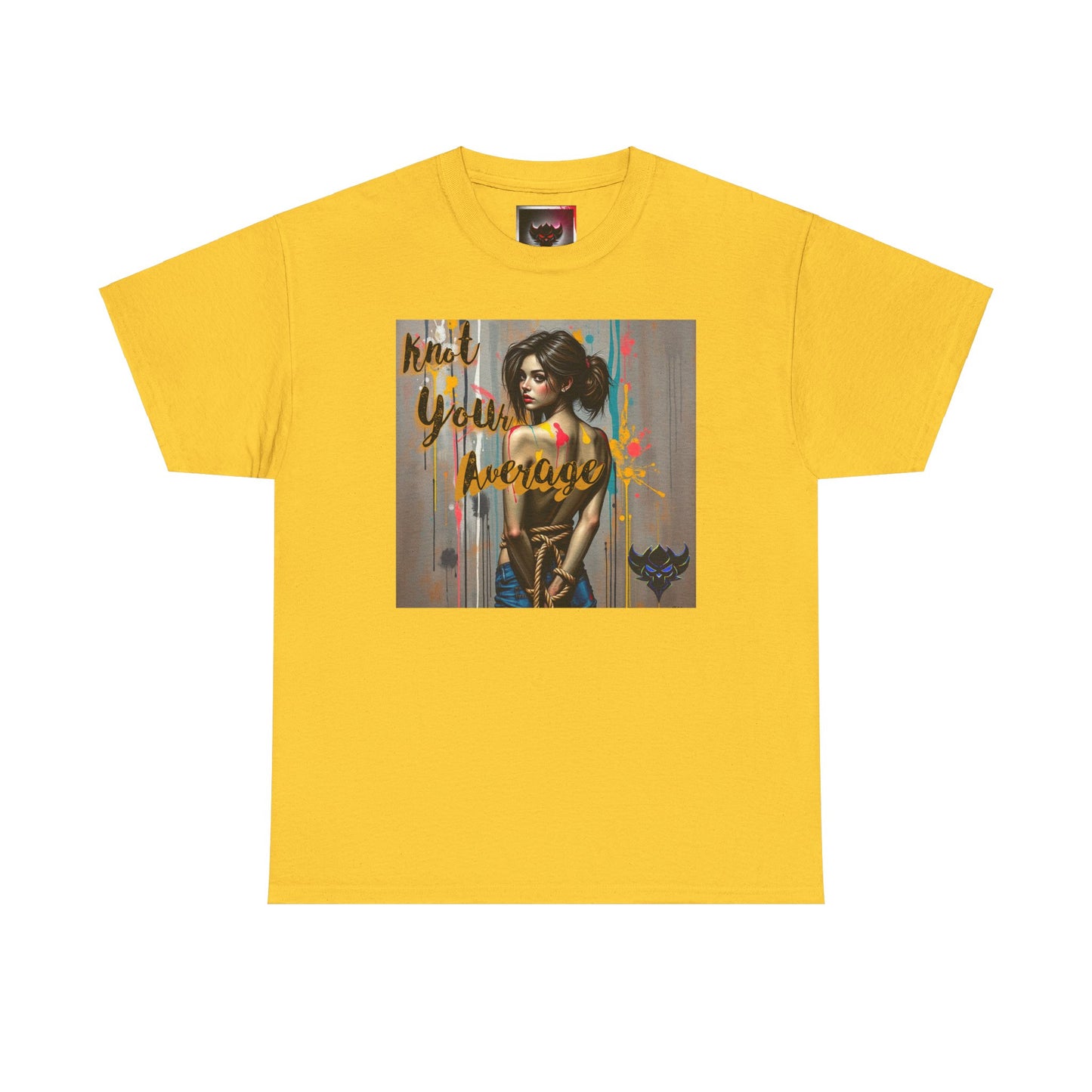 "Knot Your Average" Unisex Heavy Cotton Tee - Inspiring Graphic T-Shirt for Casual Wear