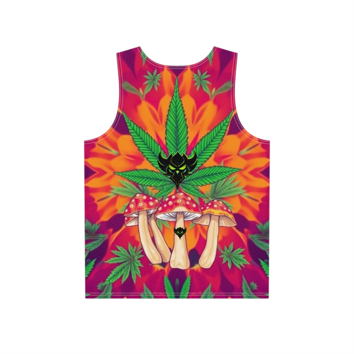 Psychedelic Mushroom Men's Tank - Vibrant Graphic Summer Wear
