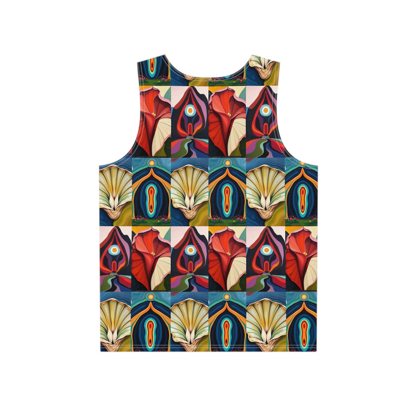 Vibrant "Lady Flowers" Floral Men's Tank Top - Summer Ready Stylish Apparel