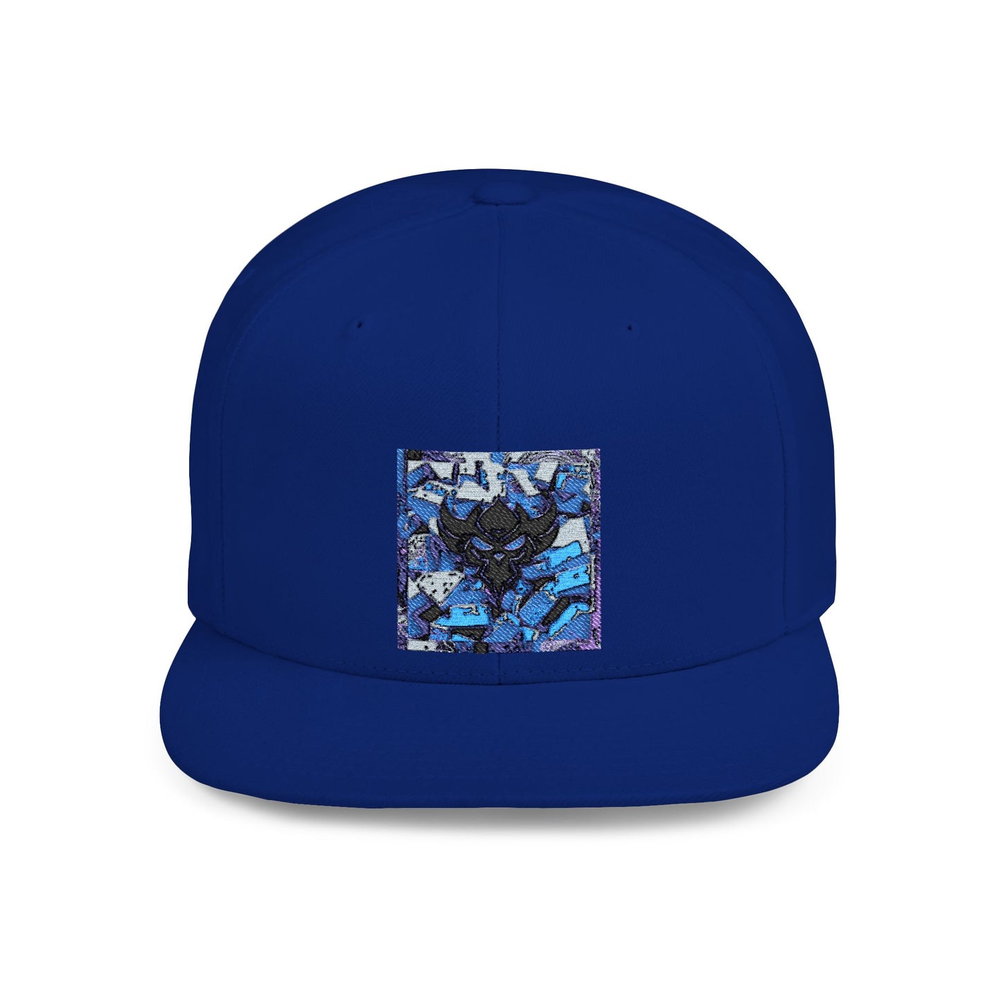 "Ungodly Rolling" Stylish Flat Bill Snapback Hat with Bold Graphic Design