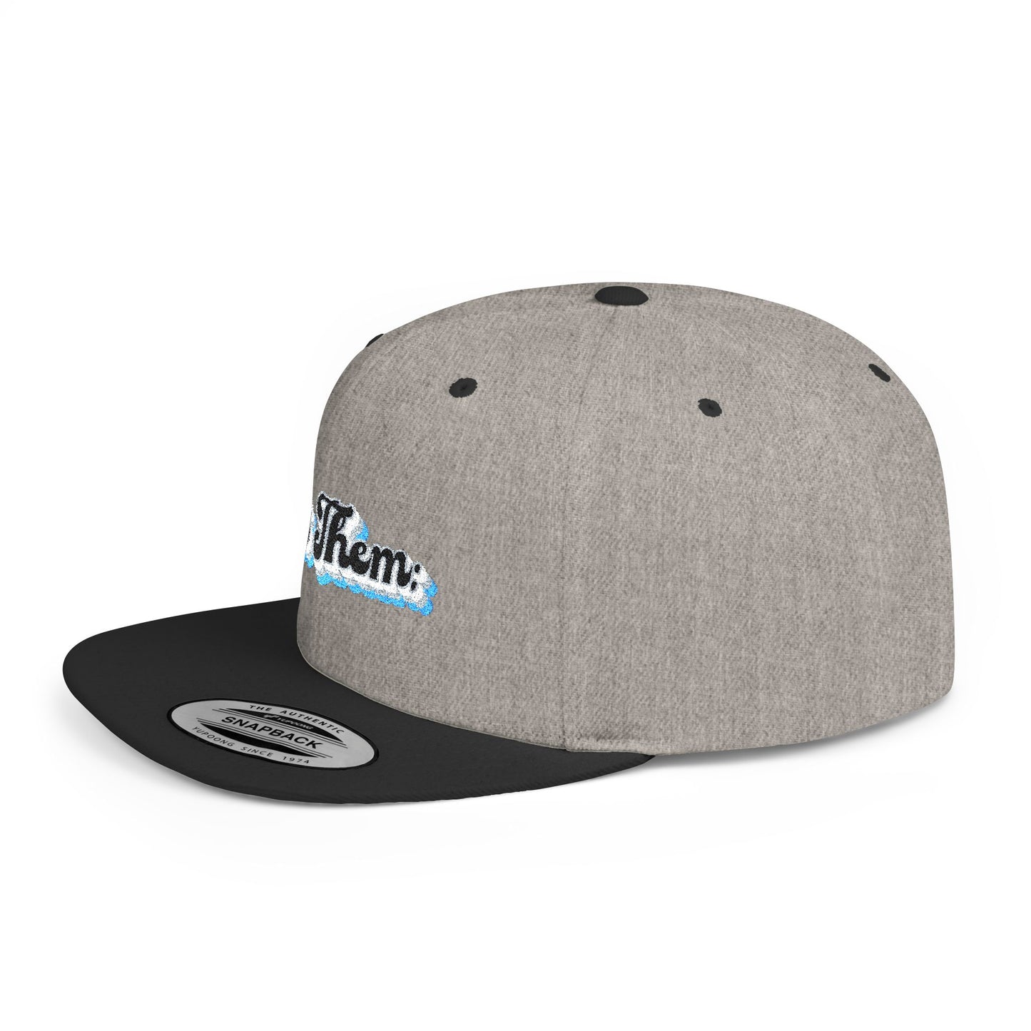 "Let Them;" Wave Flat Bill Snapback Hat - Stylish Beach Vibes for Summer Adventures