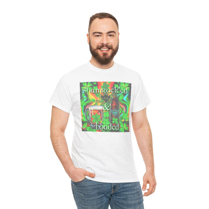 "Shamrocked & Loaded" Unisex Heavy Cotton Tee - Perfect for St. Patrick's Day Celebrations