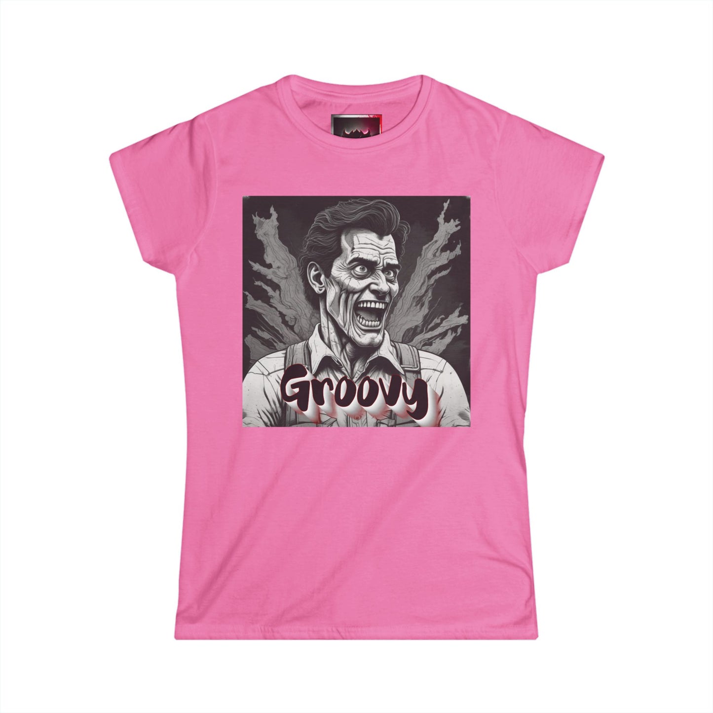 Groovy Women's Heavy Cotton TShirt- Perfect for Retro Vibes and Halloween Celebrations