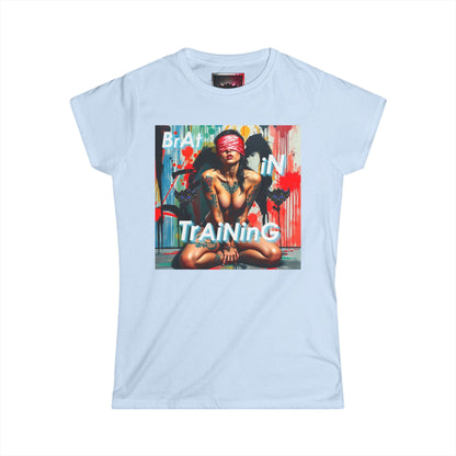 "Brat in Training" Women's Softstyle Tee - Trendy Graphic Tee for Casual Wear