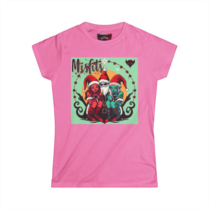 Holiday Misfits Graphic T-Shirt for Women – Fun and Colorful Festive Shirt