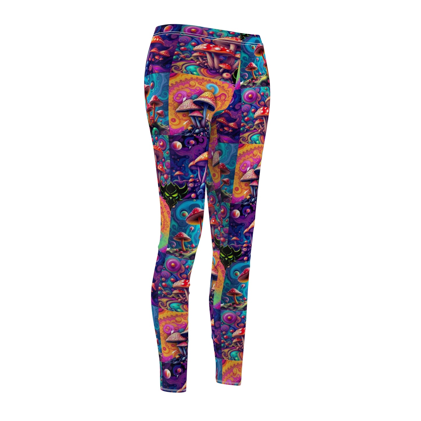 Psychedelic Mushroom Print Leggings for Women - Colorful Casual Activewear