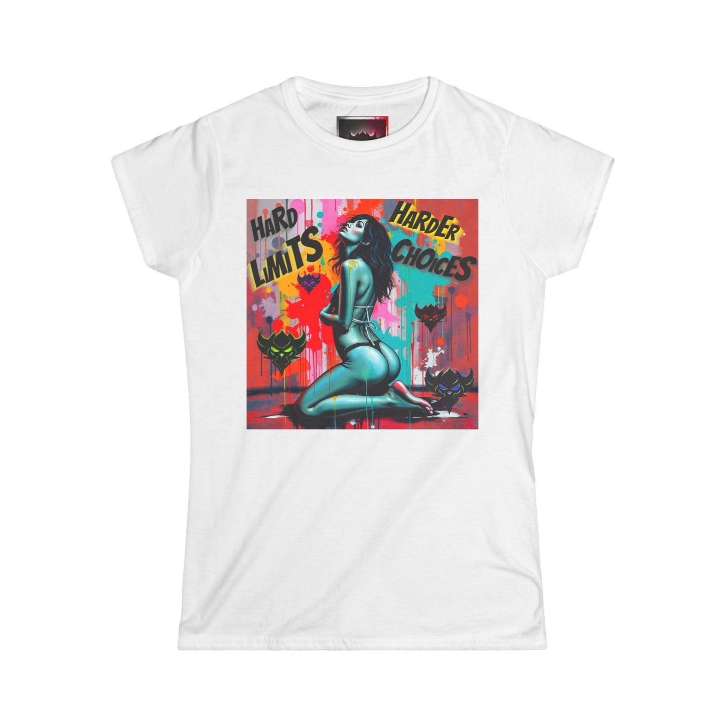 Women's Softstyle Tee - "Hard Limits, Harder Choices" Graphic Tee