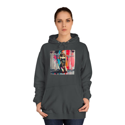 "Obediently Outrageous" Artistic Unisex College Hoodie - Unique Urban Design