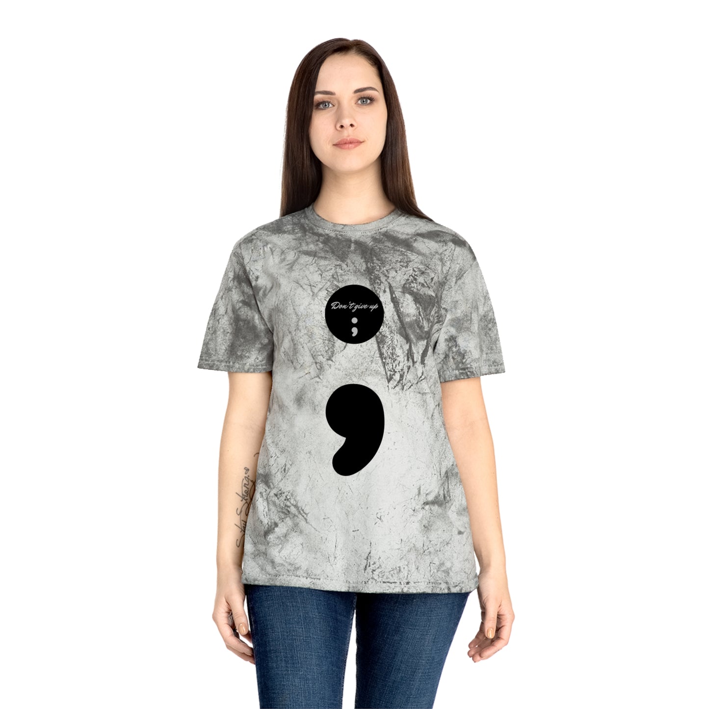 Semicolon/Don't Give Up-T-Shirt