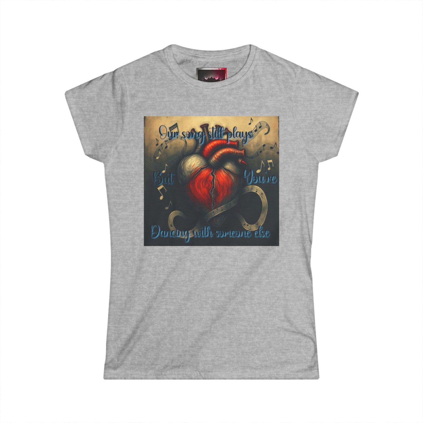 Heartfelt Women's Softstyle Tee - 'Our Song' Music Design