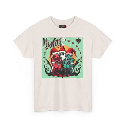 Couple of Misfits Holiday Unisex Heavy Cotton T-Shirt - Fun & Festive T-Shirt for Fans