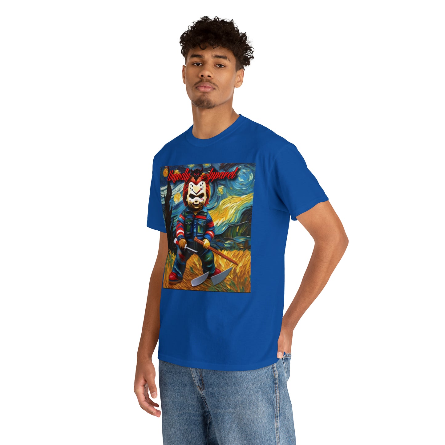 "Chucky/Jason Starry Night" T-Shirt