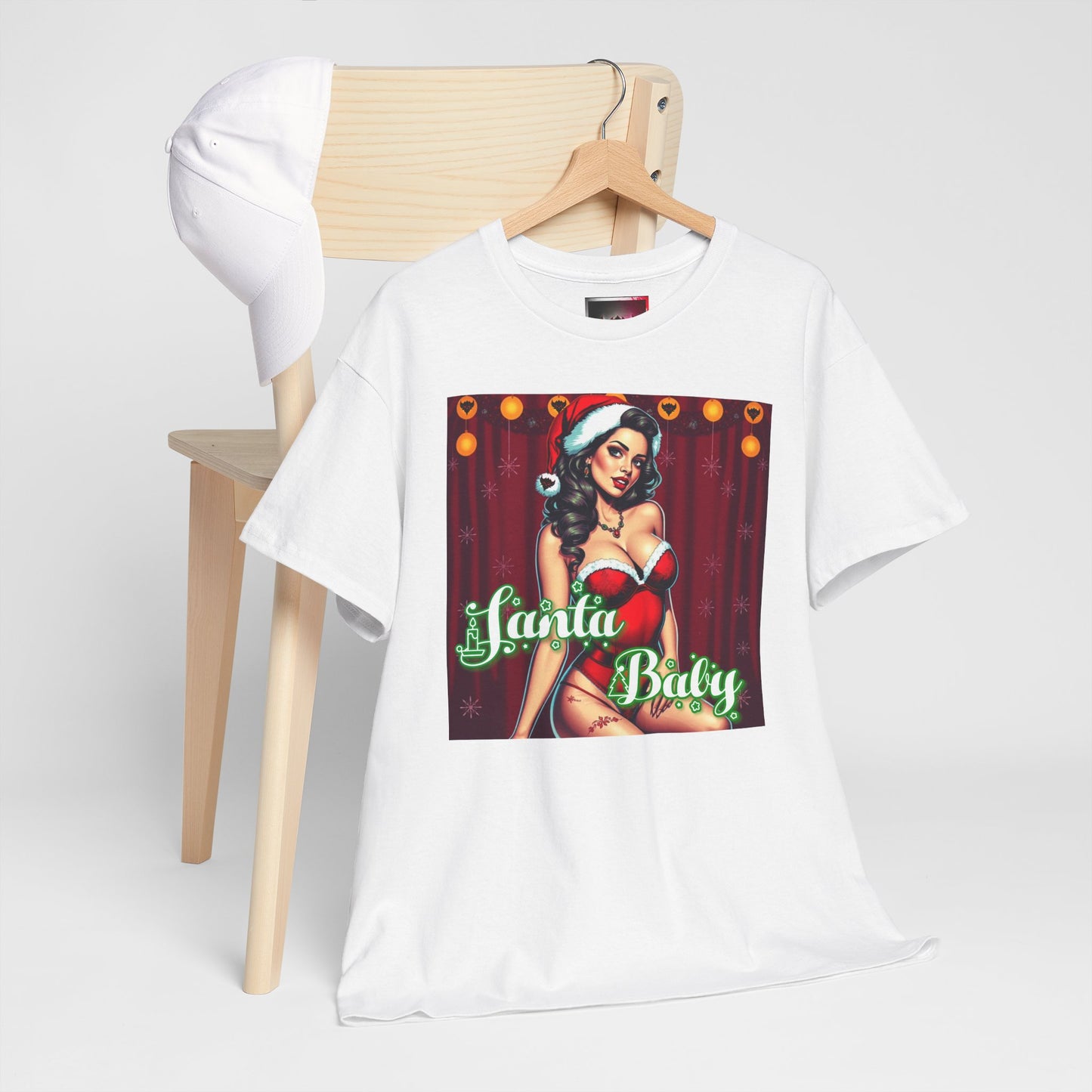 Santa Baby Unisex Heavy Cotton T-Shirt | Festive Holiday Shirt