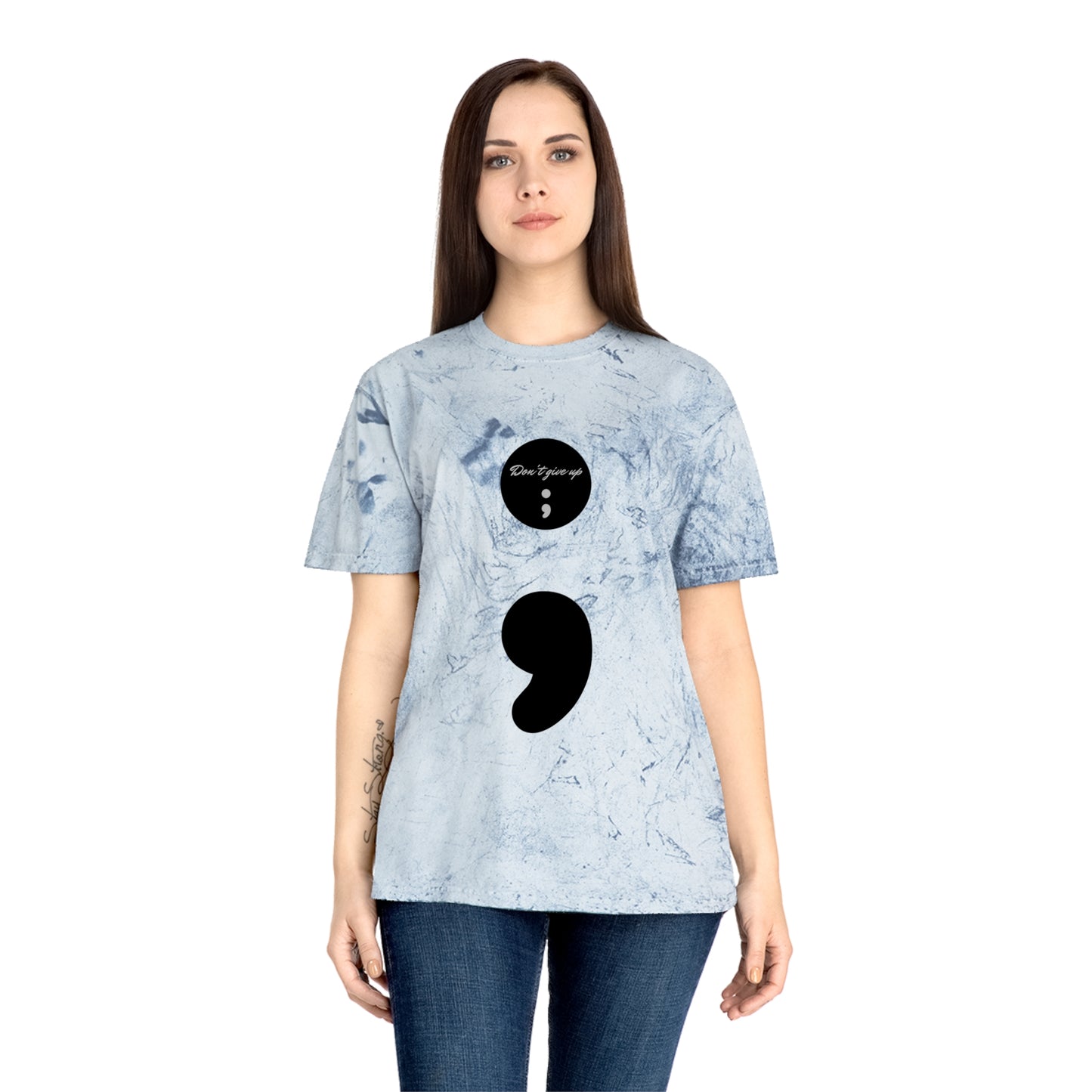 Semicolon/Don't Give Up-T-Shirt