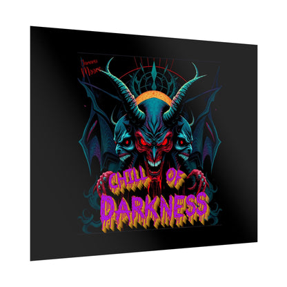 Chill of Darkness Poster - Edgy Wall Art for Halloween & Gothic Decor