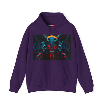 Chill of Darkness Hoodie - Unisex Heavy Blend™ Sweatshirt with Demon Design