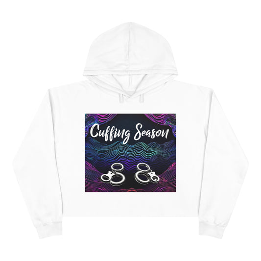 Women's "Cuffing Season" Crop Hoodie