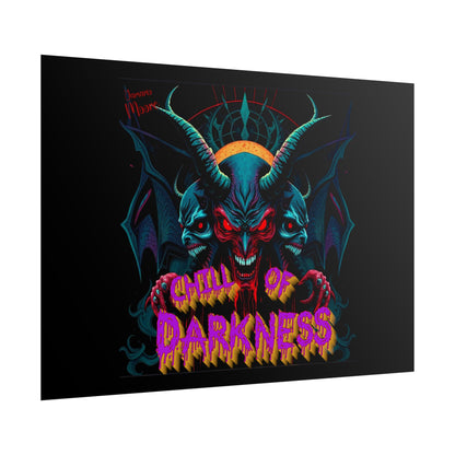 Chill of Darkness Poster - Edgy Wall Art for Halloween & Gothic Decor