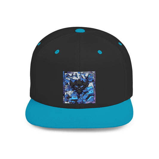 "Ungodly Rolling" Stylish Flat Bill Snapback Hat with Bold Graphic Design