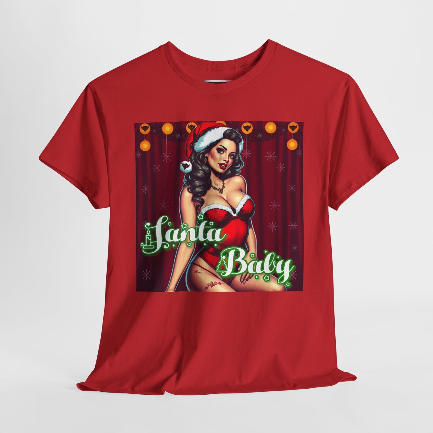 Santa Baby Unisex Heavy Cotton T-Shirt | Festive Holiday Shirt