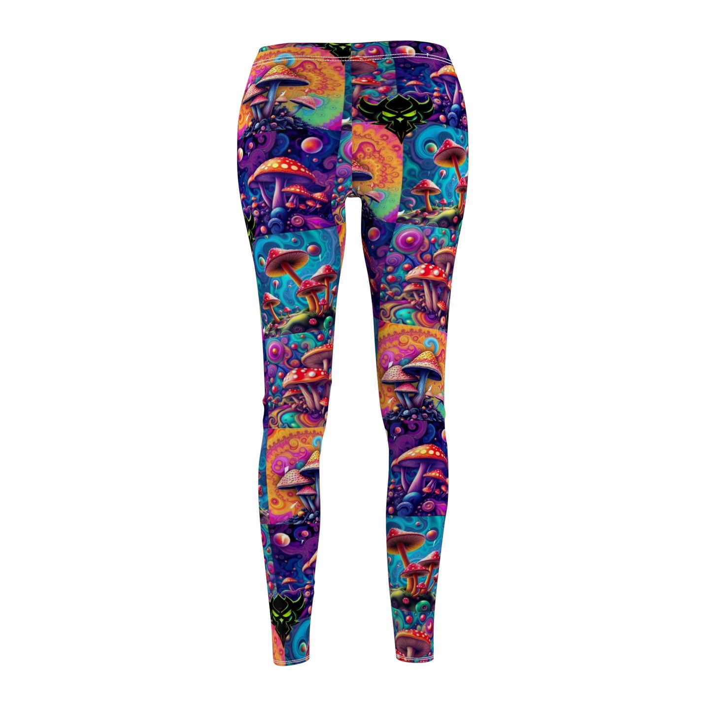 Psychedelic Mushroom Print Leggings for Women - Colorful Casual Activewear