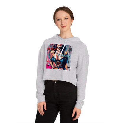 "Painfully Adorable" Women’s Cropped Hoodie - Stylish Comfort for Bold Fashionistas