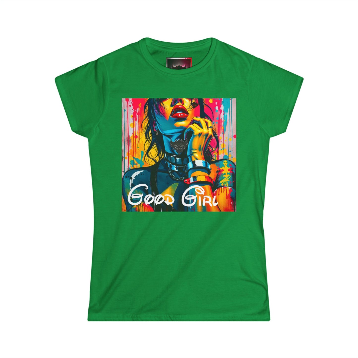 "Good Girl" Women's Graphic Tee - Stylish and Vibrant Art Shirt