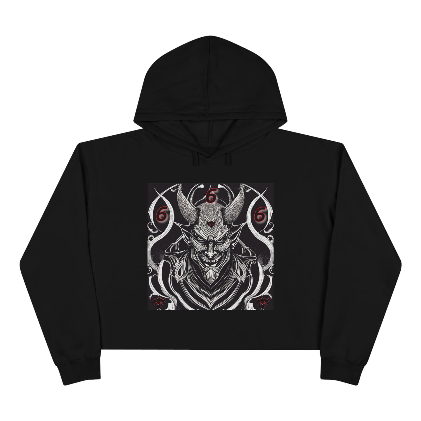 Women's "Ungodly Devil" Crop Hoodie