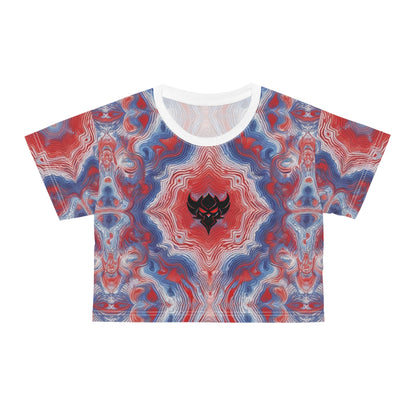 Women's "Red, White, and Blue" Crop Tee