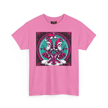 Colorful Holiday Elves Unisex Heavy Cotton Tee - Fun & Vibrant Design for Holidays