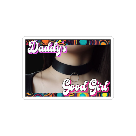 Daddy's Good Girl-Transparent Outdoor Stickers, Die-Cut, 1pcs