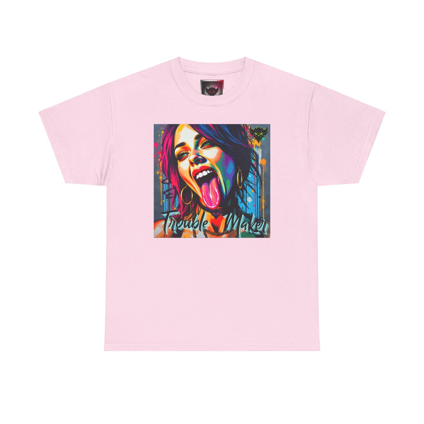 Colorful "Trouble Maker" Unisex Heavy Cotton Tee