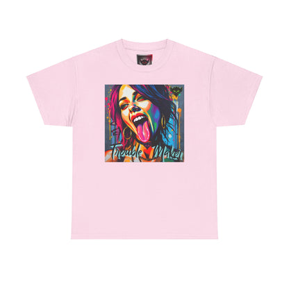 Colorful "Trouble Maker" Unisex Heavy Cotton Tee