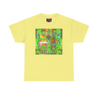 "Shamrocked & Loaded" Unisex Heavy Cotton Tee - Perfect for St. Patrick's Day Celebrations