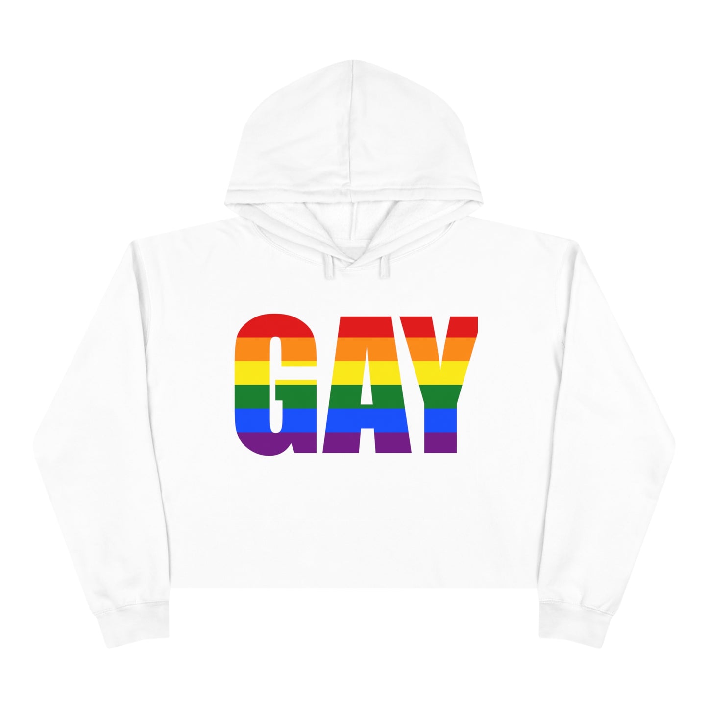 Women's "Gay" Crop Hoodie