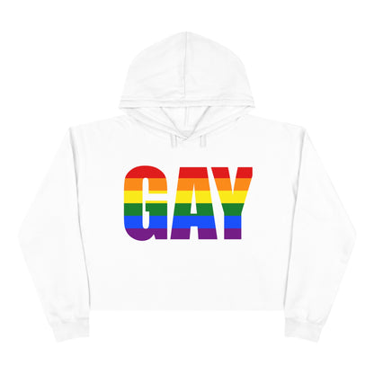 Women's "Gay" Crop Hoodie