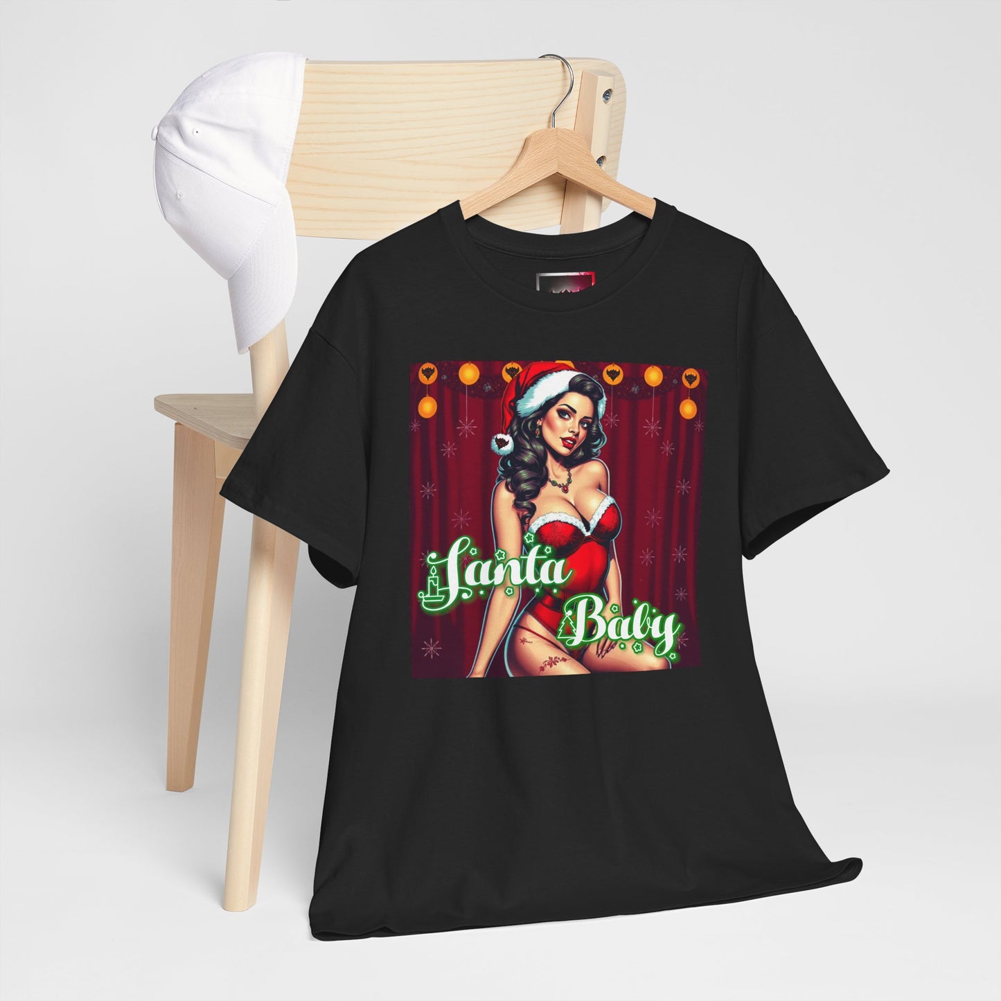 Santa Baby Unisex Heavy Cotton T-Shirt | Festive Holiday Shirt